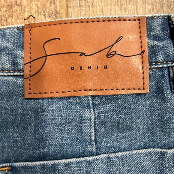 Sabo Skirt Asymmetrical Denim Blue Mini Skirt Size Small - Picture 7 of 10